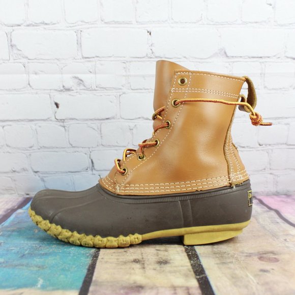 L.L. Bean Shoes - LL BEAN Leather Duck Unlined Bean Boots USA 8 M